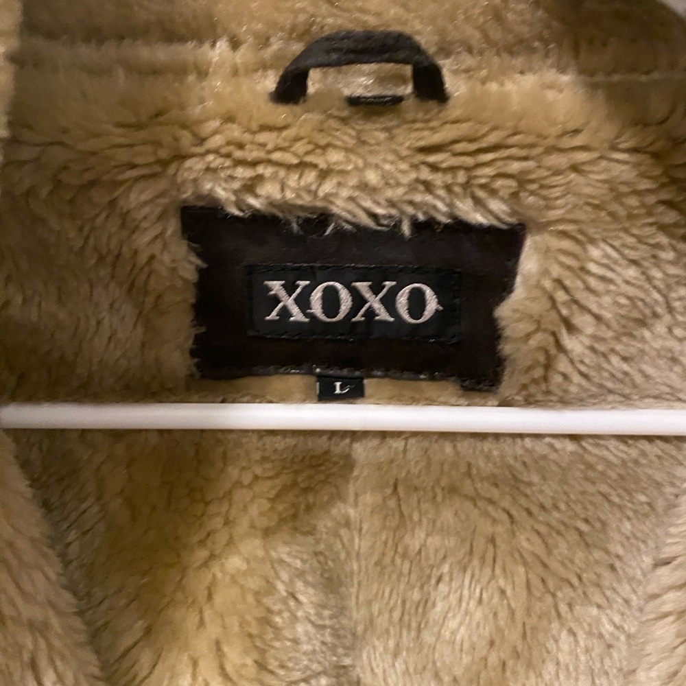 Xoxo Brown Shearling Jacket - image 3